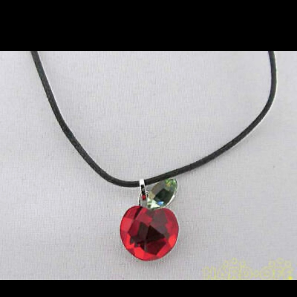 Swarovski Red Apple pendant and necklace